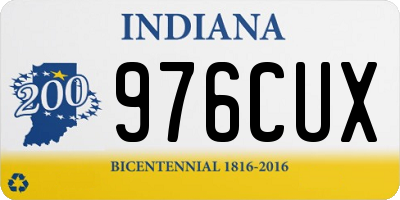 IN license plate 976CUX