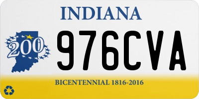 IN license plate 976CVA