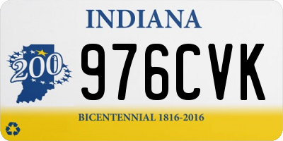 IN license plate 976CVK