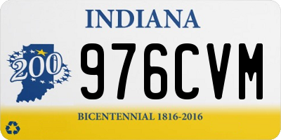 IN license plate 976CVM