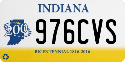 IN license plate 976CVS