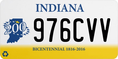IN license plate 976CVV