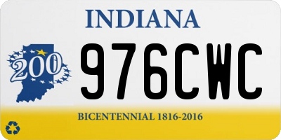 IN license plate 976CWC
