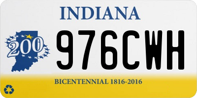 IN license plate 976CWH