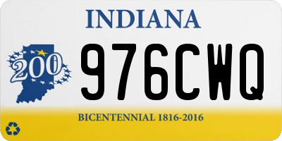 IN license plate 976CWQ