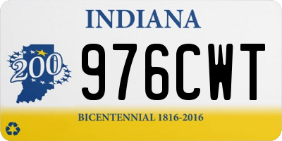 IN license plate 976CWT