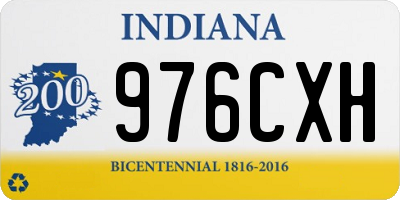 IN license plate 976CXH