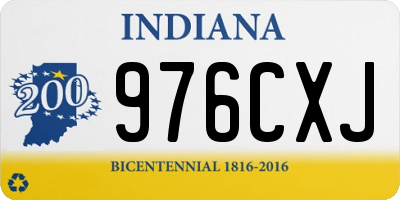 IN license plate 976CXJ