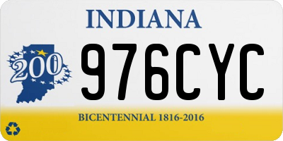 IN license plate 976CYC