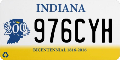 IN license plate 976CYH