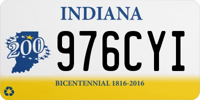 IN license plate 976CYI