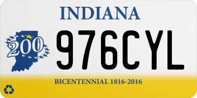 IN license plate 976CYL