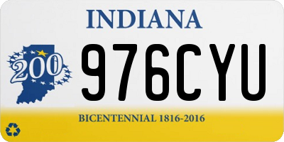 IN license plate 976CYU