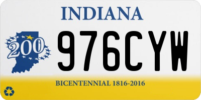 IN license plate 976CYW