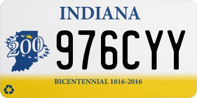 IN license plate 976CYY