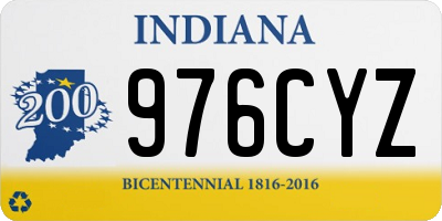 IN license plate 976CYZ