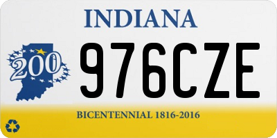 IN license plate 976CZE