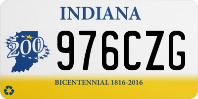 IN license plate 976CZG