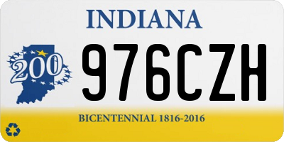 IN license plate 976CZH
