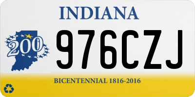 IN license plate 976CZJ