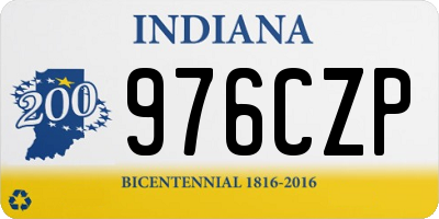 IN license plate 976CZP