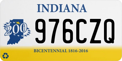 IN license plate 976CZQ