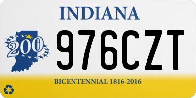 IN license plate 976CZT