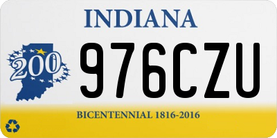 IN license plate 976CZU