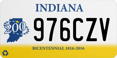 IN license plate 976CZV
