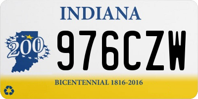 IN license plate 976CZW