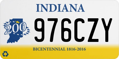 IN license plate 976CZY