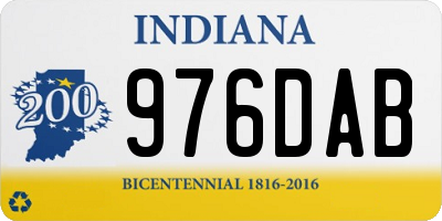 IN license plate 976DAB
