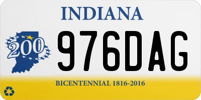 IN license plate 976DAG