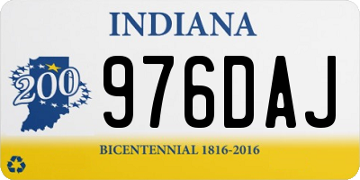 IN license plate 976DAJ