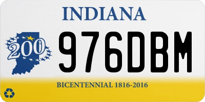 IN license plate 976DBM