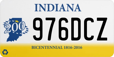IN license plate 976DCZ