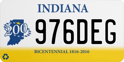IN license plate 976DEG