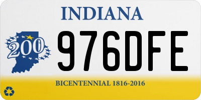 IN license plate 976DFE