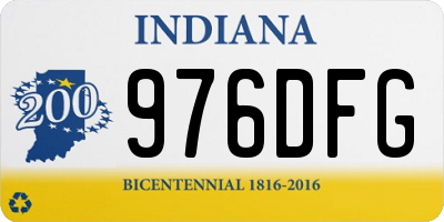 IN license plate 976DFG