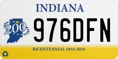 IN license plate 976DFN