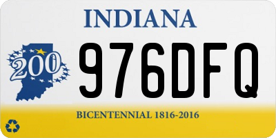 IN license plate 976DFQ