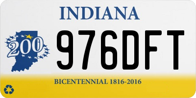 IN license plate 976DFT