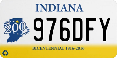 IN license plate 976DFY
