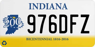 IN license plate 976DFZ