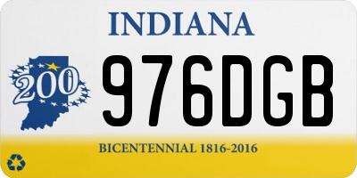 IN license plate 976DGB
