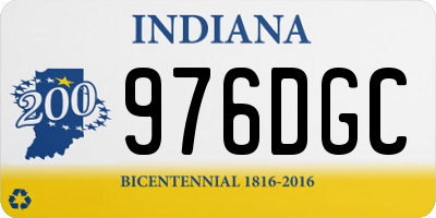 IN license plate 976DGC