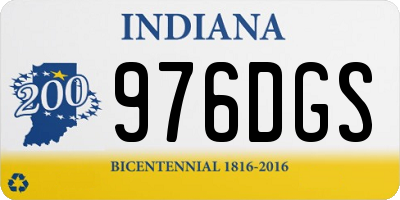 IN license plate 976DGS