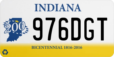 IN license plate 976DGT