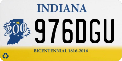 IN license plate 976DGU