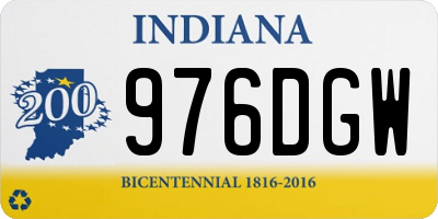 IN license plate 976DGW